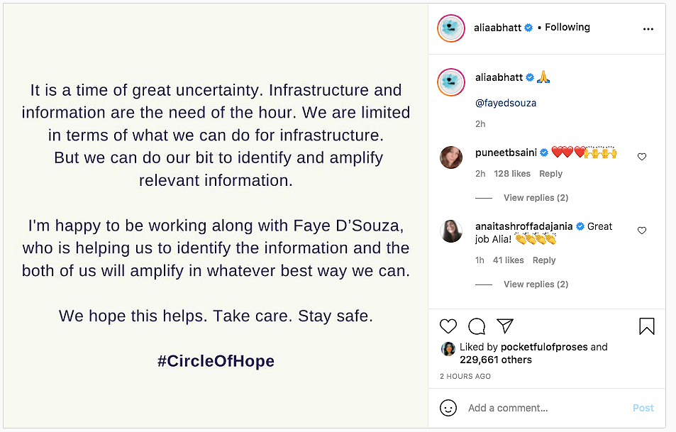 Alia To Amplify Information on Social Media As COVID Cases Mount