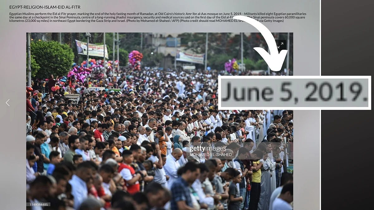Images From UK, Indonesia Passed off as Ramadan Crowd in India