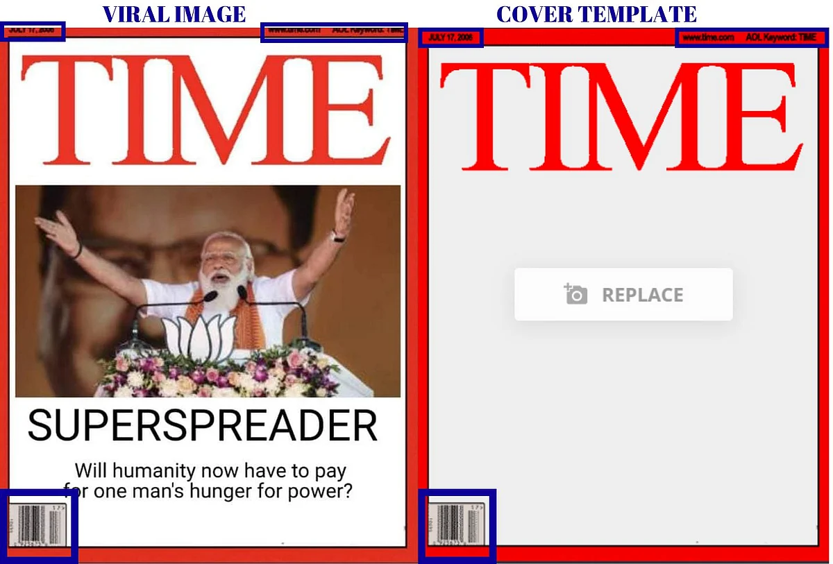 This TIME Mag Cover Calling PM Modi ‘Superspreader’ Is Morphed