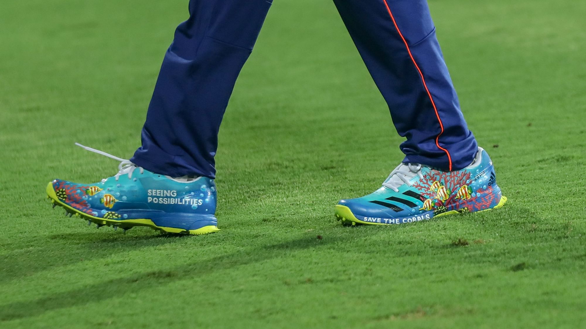 Rohit Sharma’s shoes in the game against SRH.&nbsp;