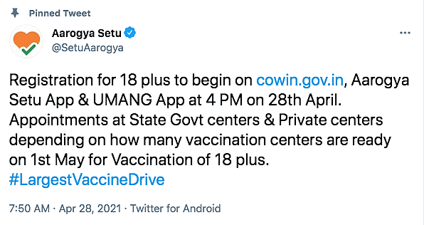 Phase-3 Vaccine Registration Begins Today, But Not Without Hiccups