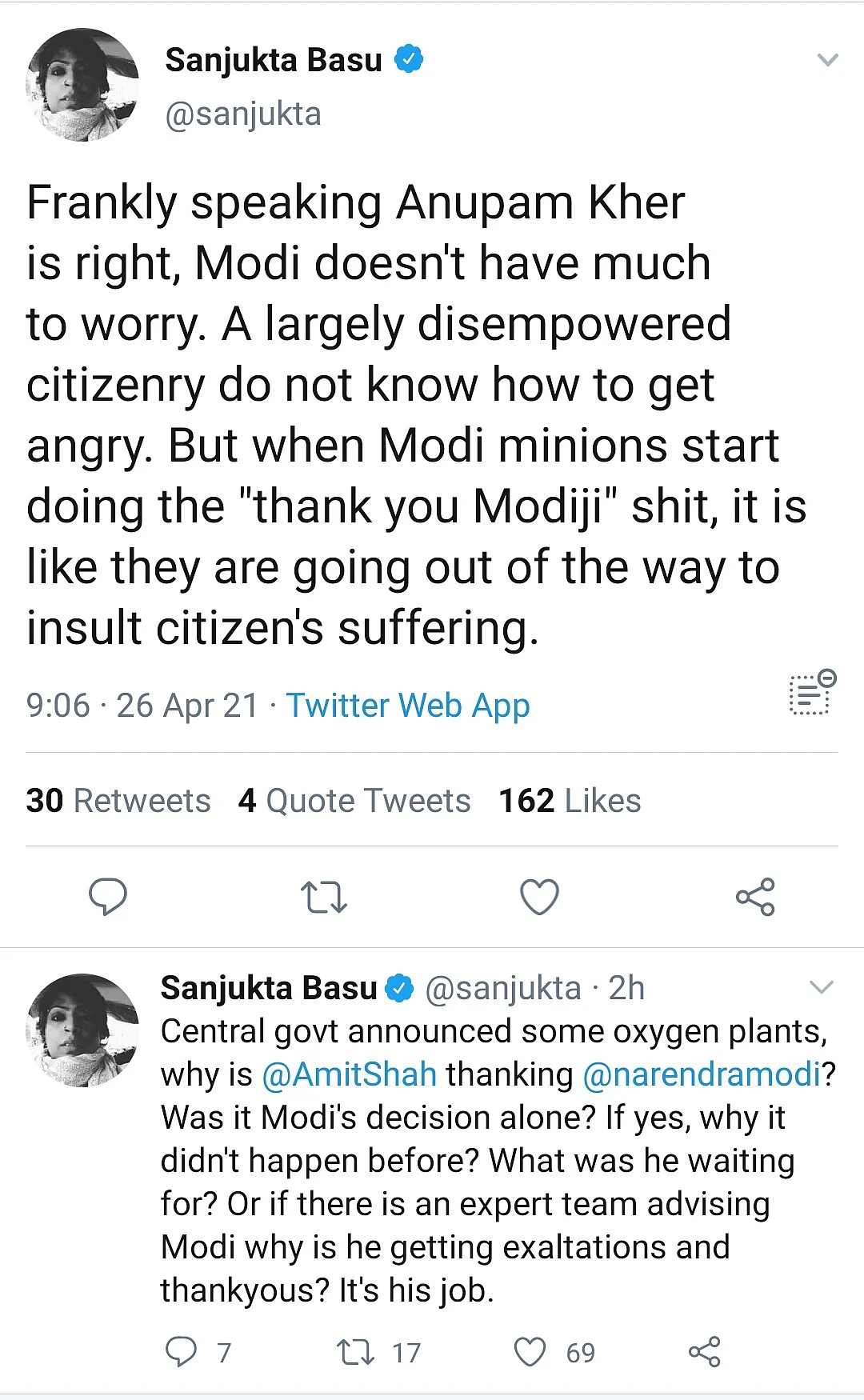 Aayega Modi Hi: Anupam Kher Irks Netizens Amidst Second Wave