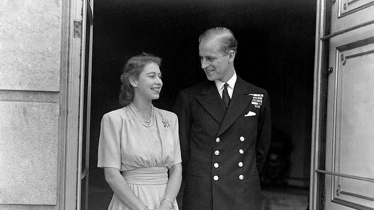 The official 1947 engagement picture for Princess Elizabeth and her youthful consort.&nbsp;