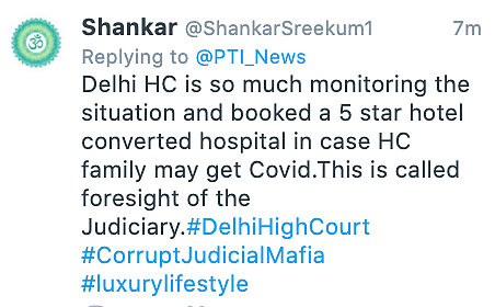 Netizens have come down heavily on the decision, tweeting that HC judges must face the same ground reality of overwhelmed infrastructure as common people.