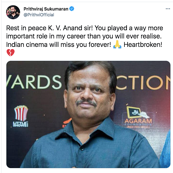Filmmaker KV Anand Passes Away; Allu Arjun, Others Pay Tributes
