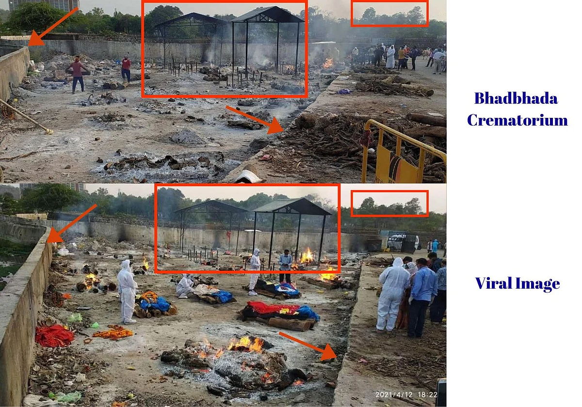 Image of Bhopal’s Crematorium Ground Shared as ‘BJP-led Gujarat’