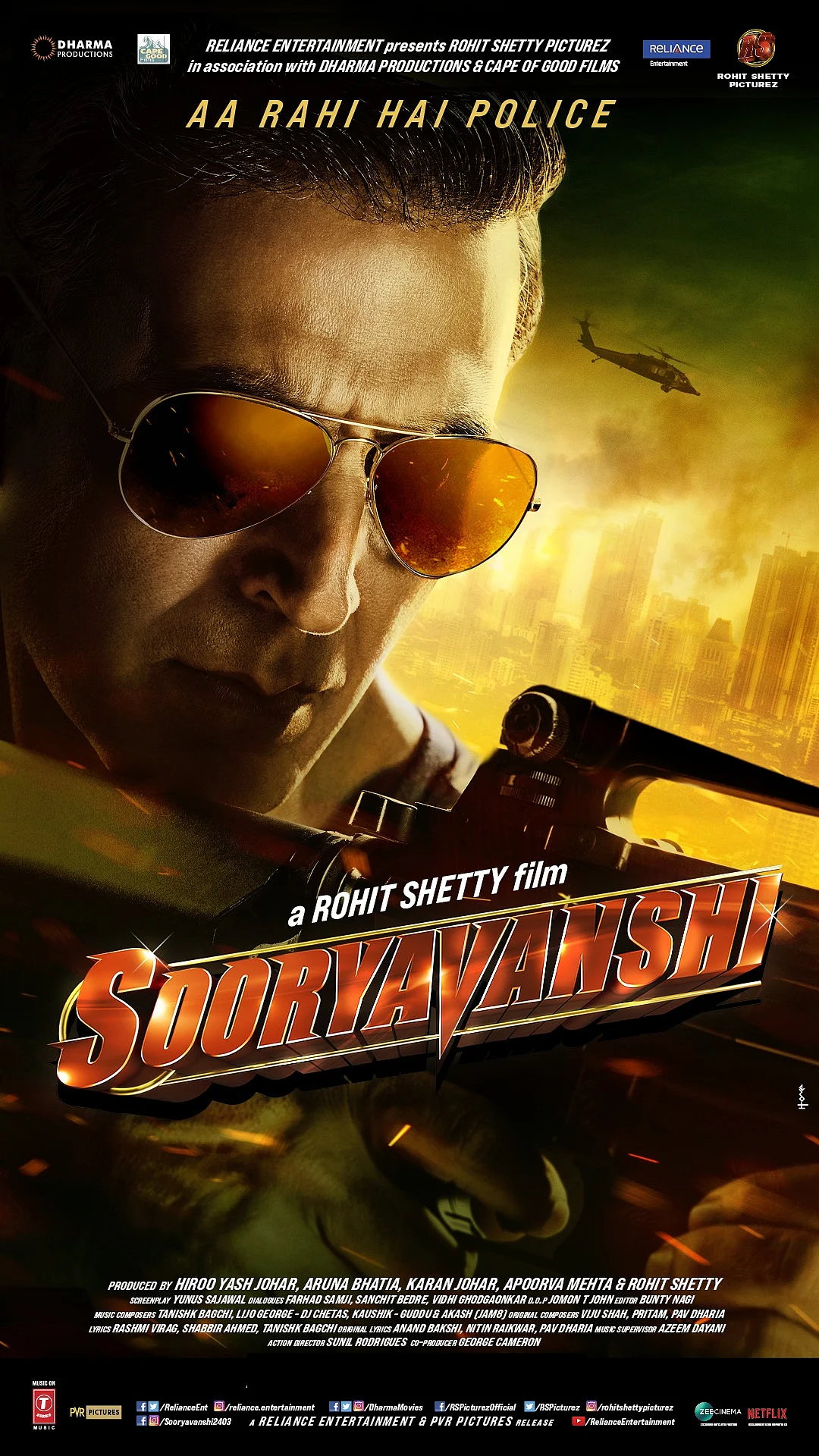 <i>Sooryavanshi’s</i> official poster.