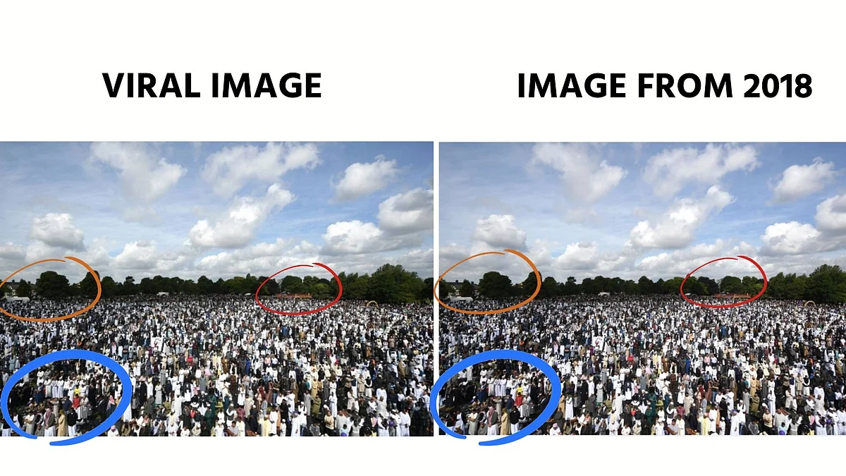 Images From UK, Indonesia Passed off as Ramadan Crowd in India