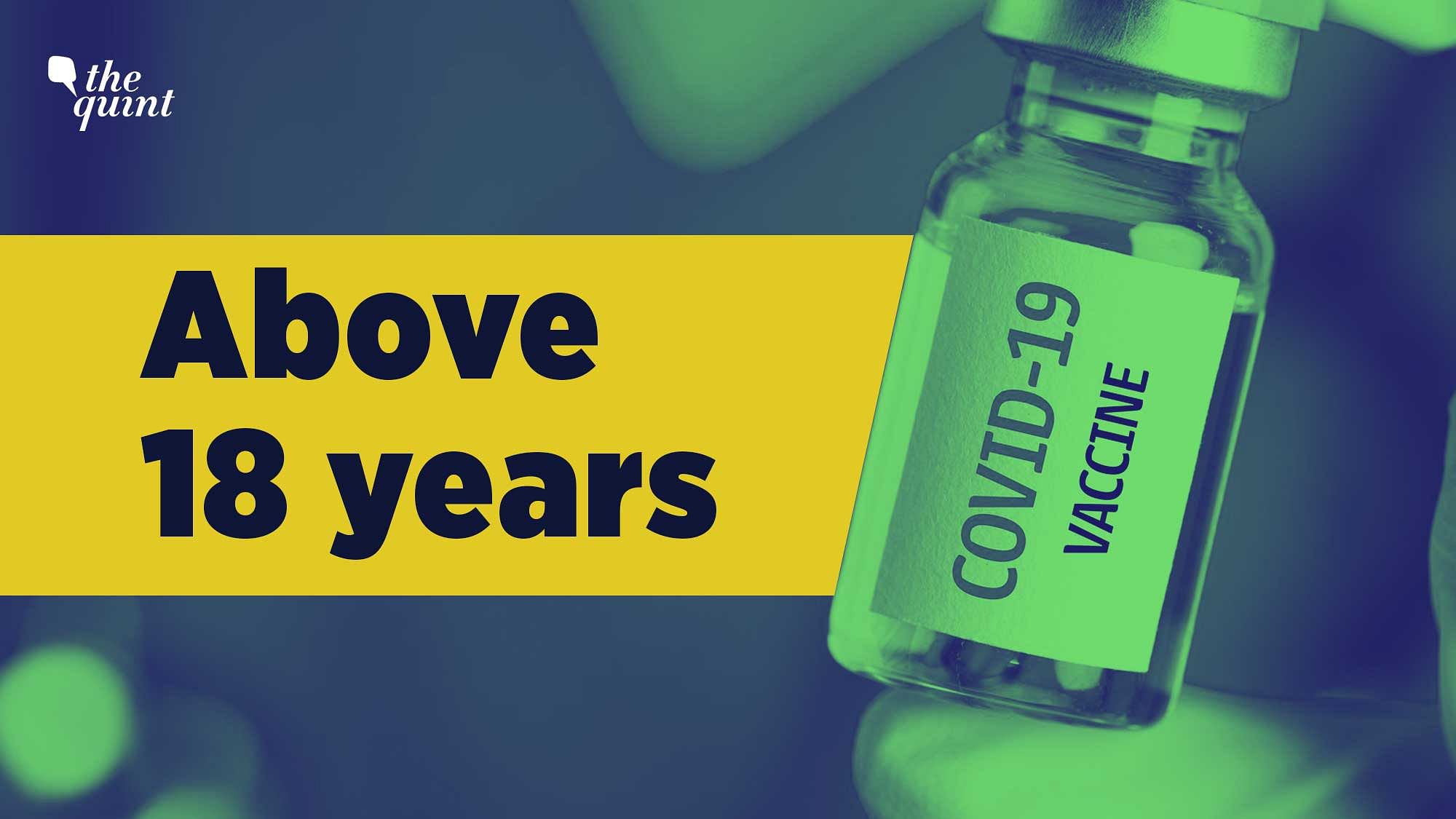 Everyone above 18 years of age will be eligible for the COVID-19 vaccine from 1 May.