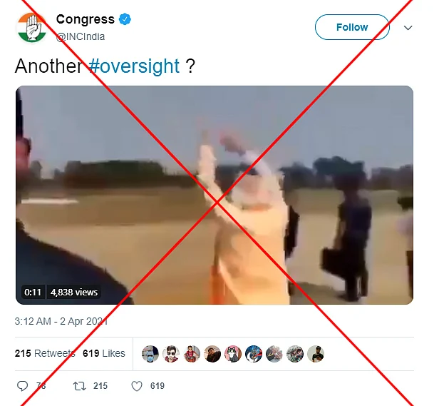 An archived version of the post can be found <a href="https://web.archive.org/web/20210402102421/https://twitter.com/incindia/status/1377926978444029957">here</a>.