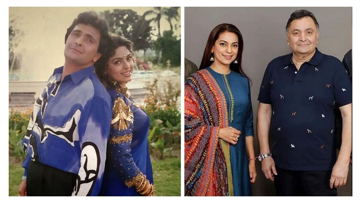Juhi Chawla shares stories of some of the pranks Rishi Kapoor played on the sets of their films.