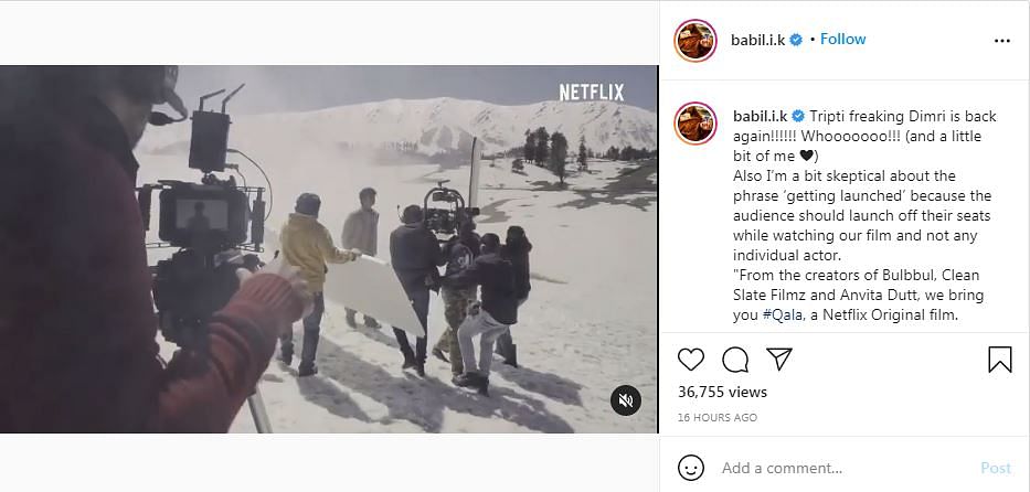 Netflix released a video featuring the cast and crew on the film's sets