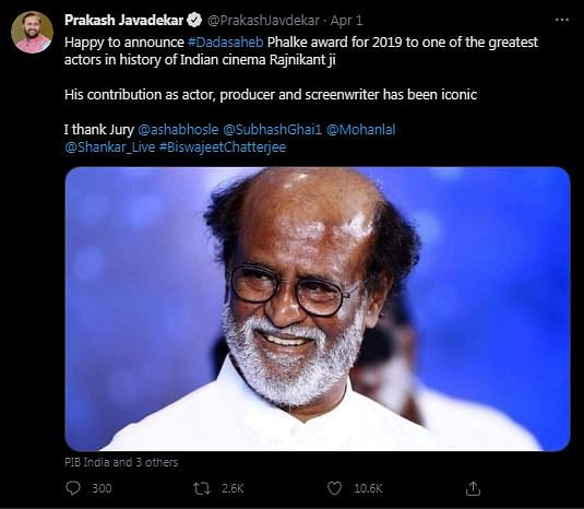 Union Minister Prakash Javadekar made the announcement on Twitter yesterday.