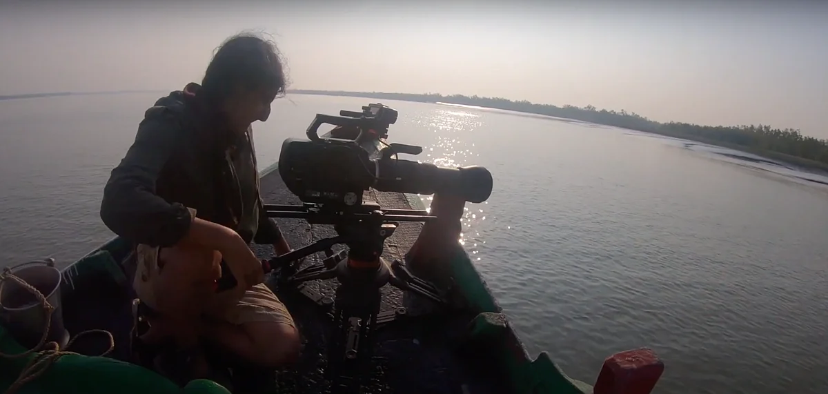 Kapur lived on a boat for over a month, traveling with the locals and documenting the life in Sunderbans.