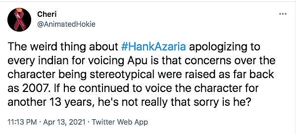 Hank Azaria Apologises For Voicing Apu in 'The Simpsons'
