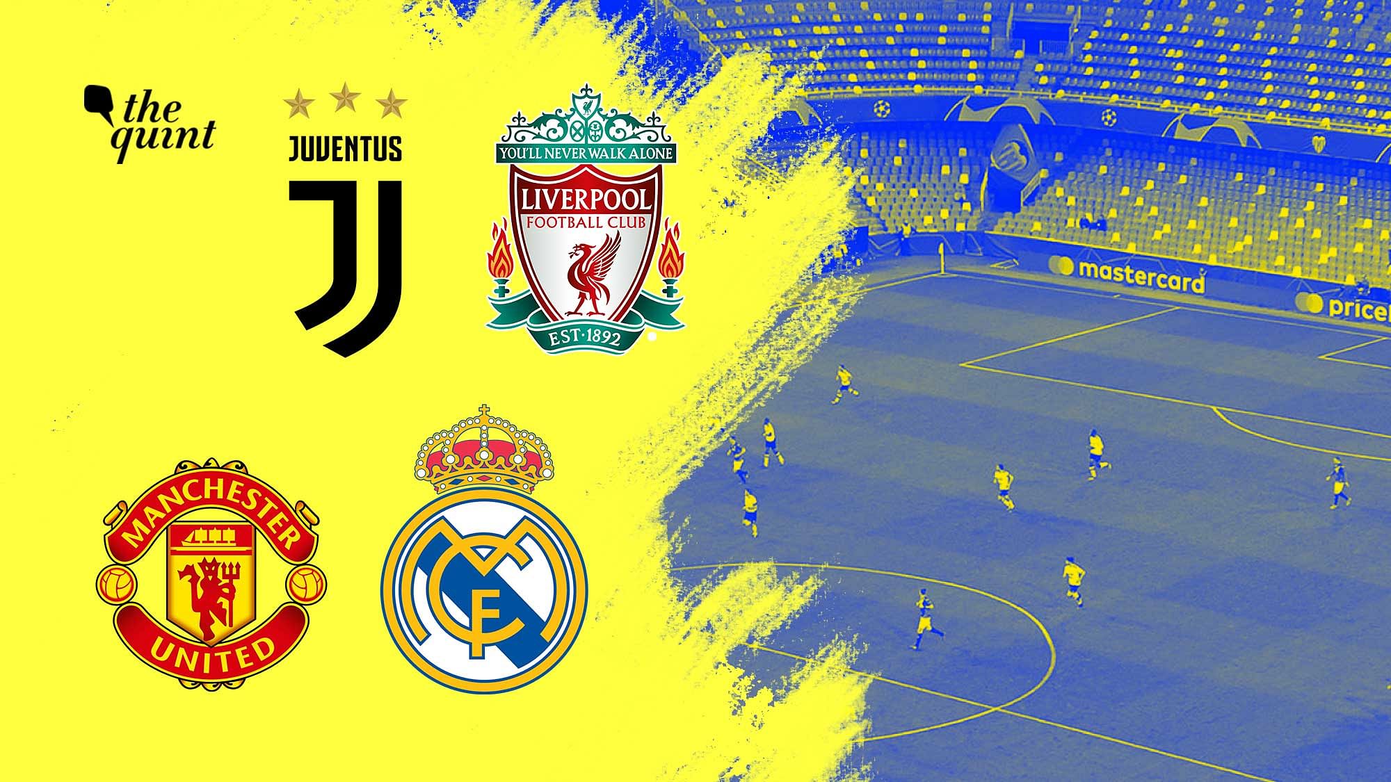 12 teams have proposed a breakaway European Super League led by Man United, Real Madrid, Liverpool and Juventus.&nbsp;
