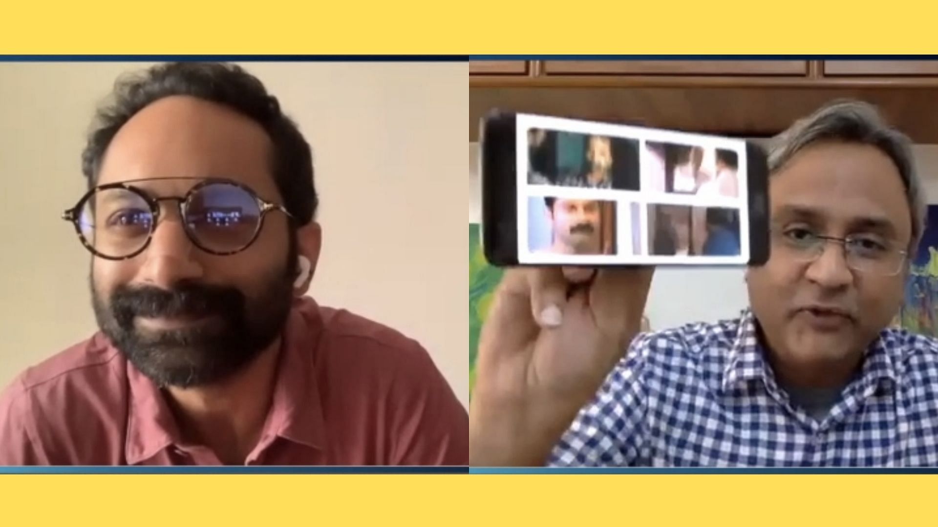 A video chat with actor Fahadh Faasil.