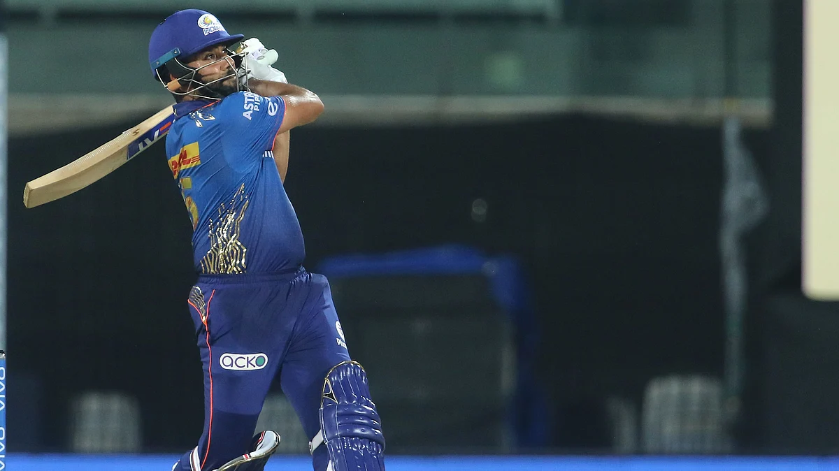 Rohit Sharma during his half century against Punjab. 