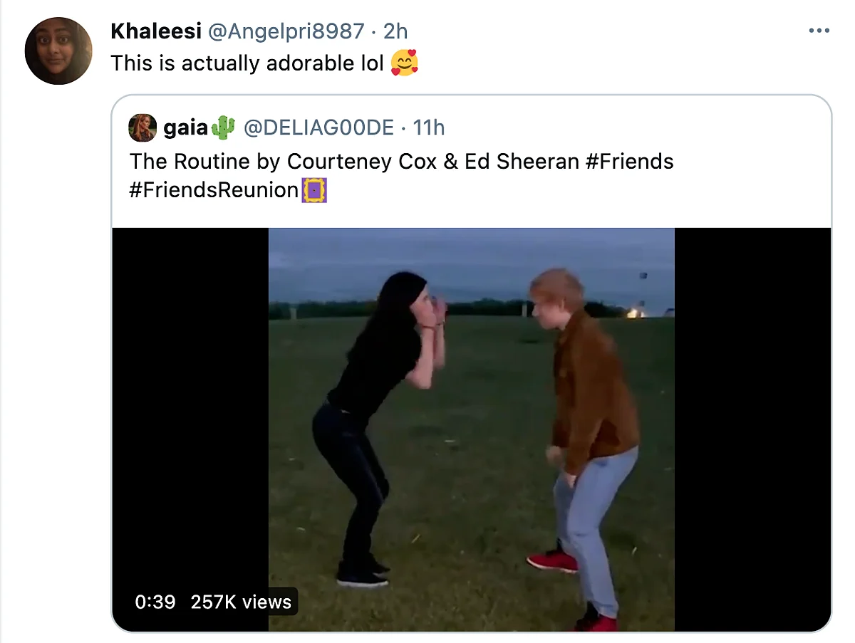 Ed Sheeran Recreated the Friends Routine and Twitter Is All for It
