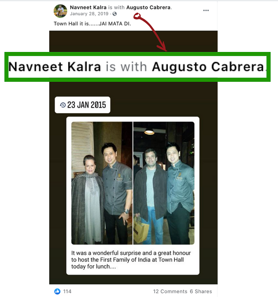No, That’s Not Navneet Kalra in Photos With Sonia & Rahul Gandhi!