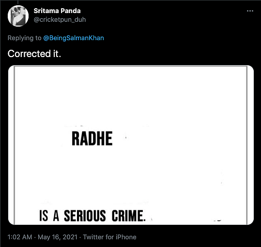 Salman Khan Warns Against Piracy of ‘Radhe’, Gets Trolled