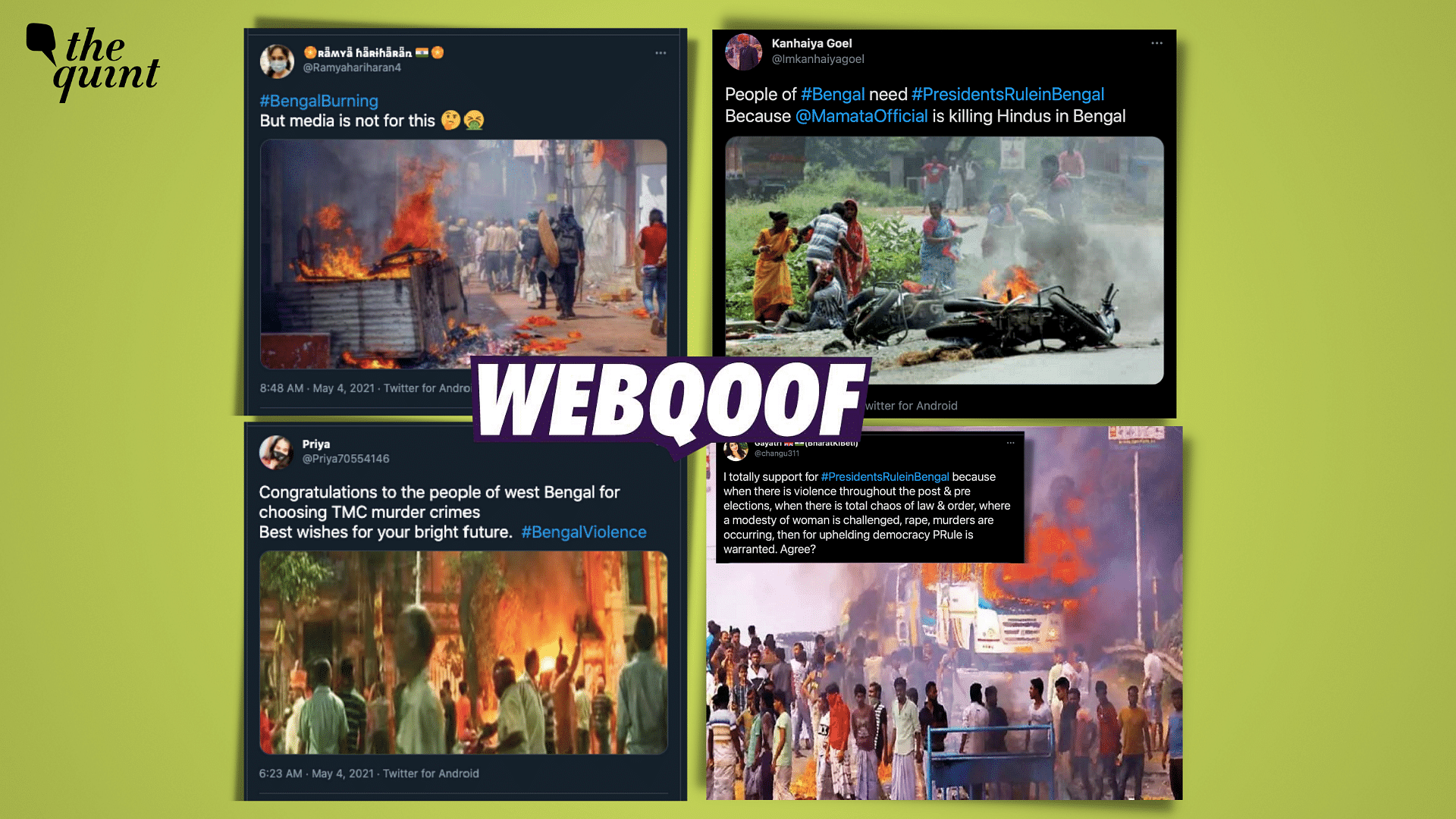 Several incidents of violence have been reported from West Bengal after results were announced on 2 May.