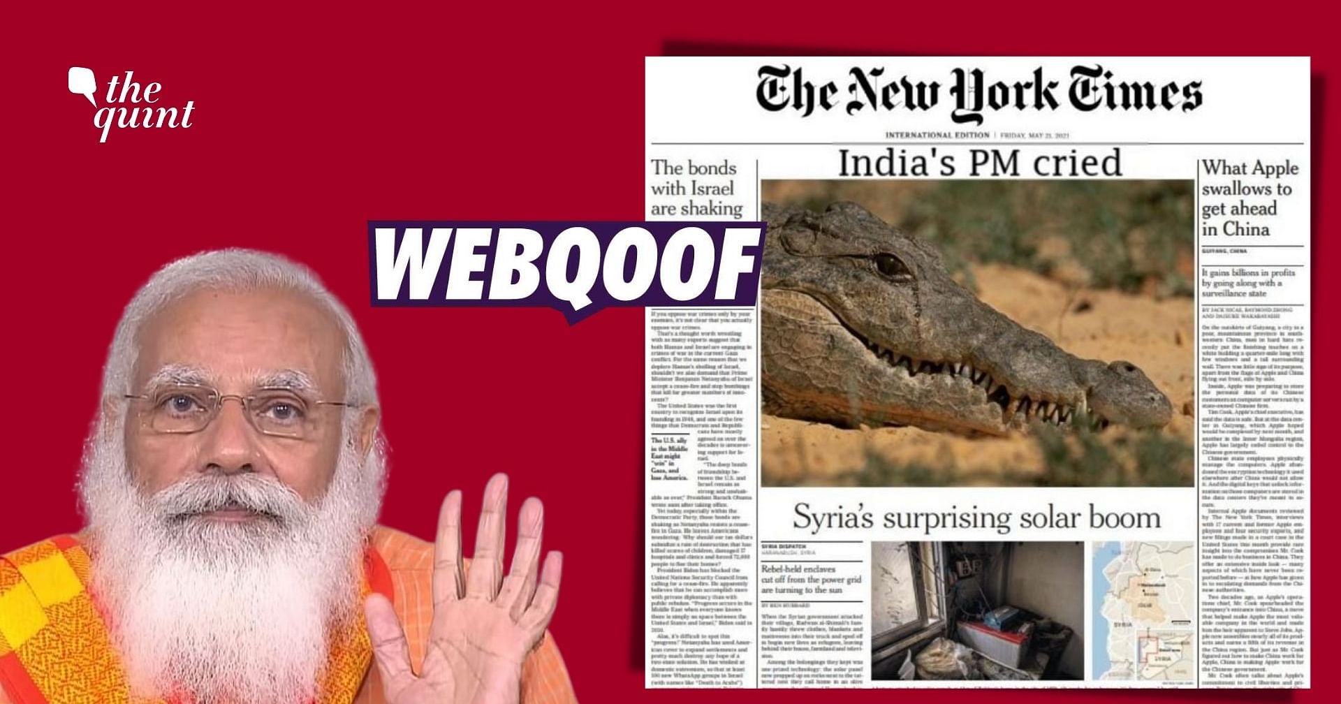 Crocodiles' looting people won't be spared, warns PM Modi in poll