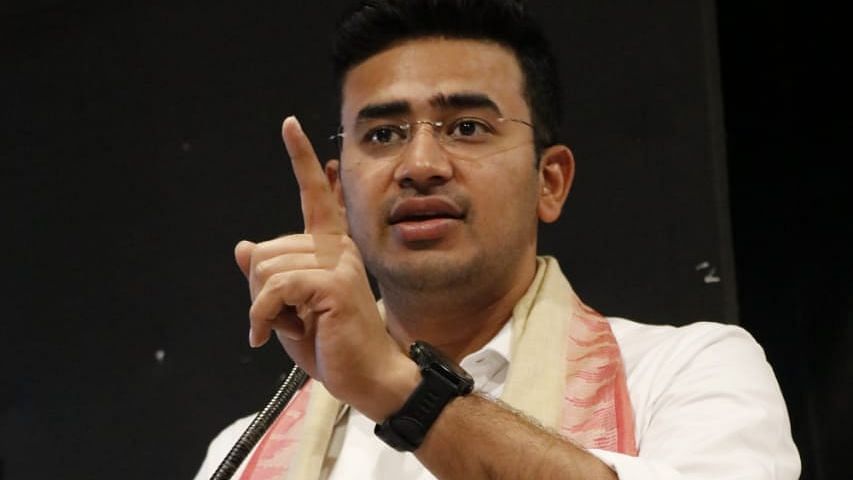 Tejasvi Surya apologised to an officer who was communally targeted.&nbsp;