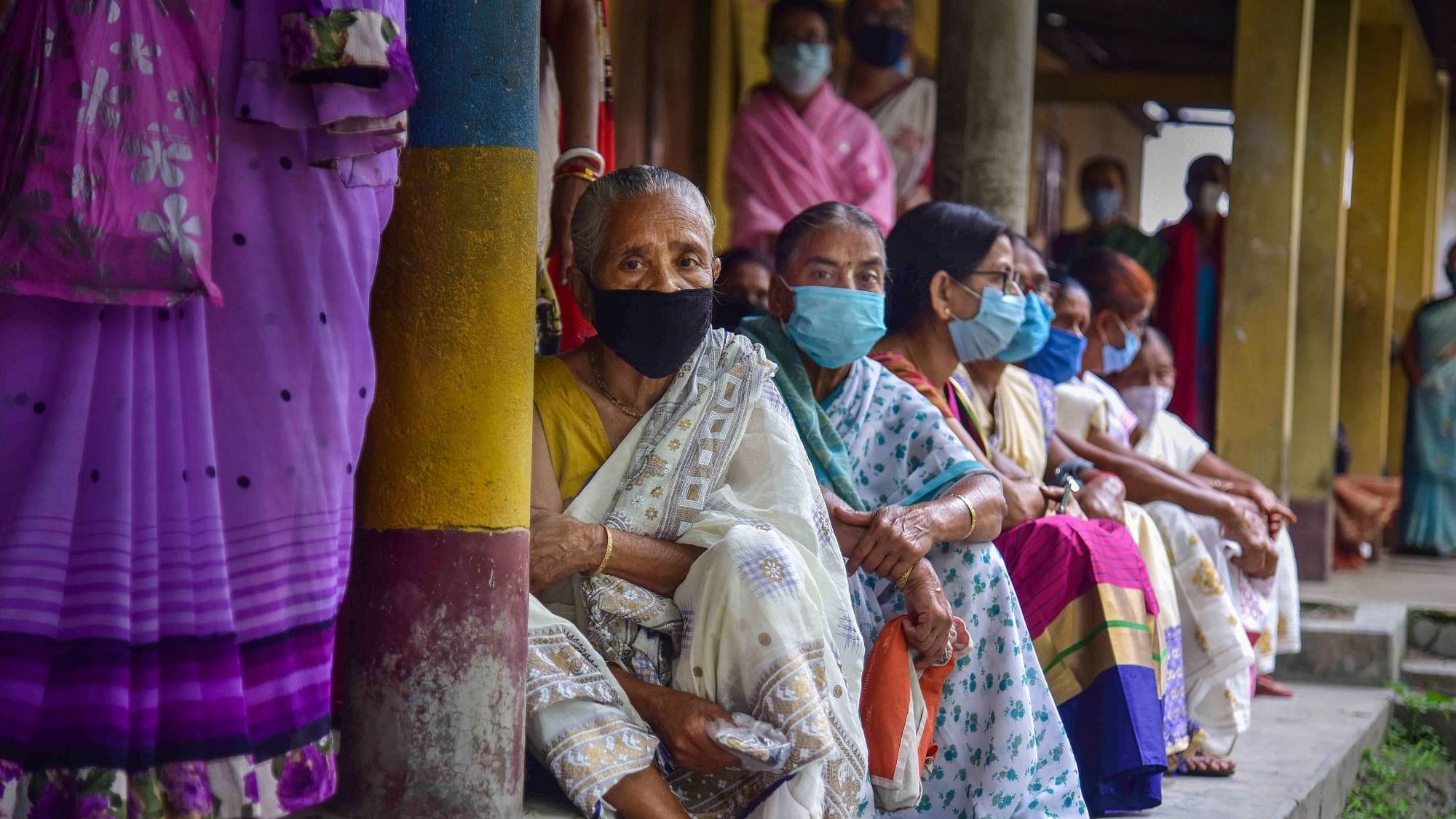 Citizens wait to receive a dose of COVID-19 vaccine, as coronavirus cases surge countrywide, in Nagaon, Wednesday, 5 May, 2021. Image used for representation.