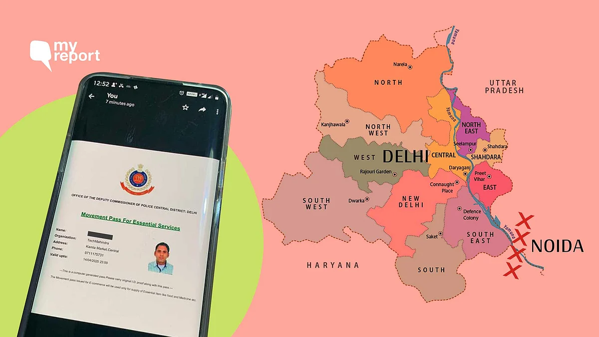 A citizen was stopped at the Delhi border while trying to procure oxygen from Noida.
