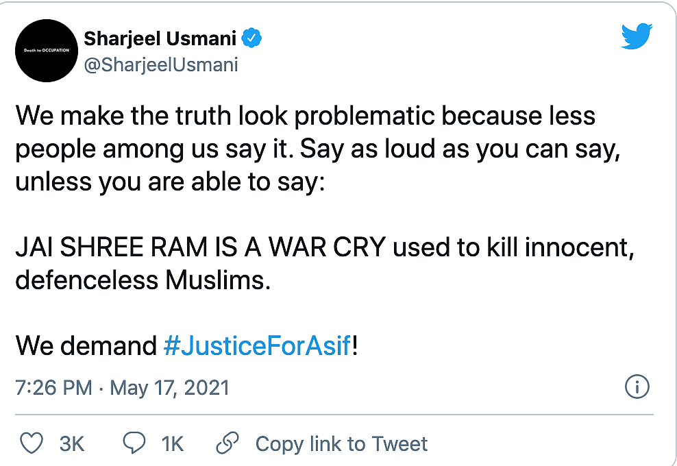 FIR Against Student Leader Sharjeel Usmani Over Derogatory Tweets