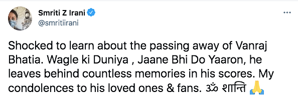 Bhatia passed away at the age of 93. 