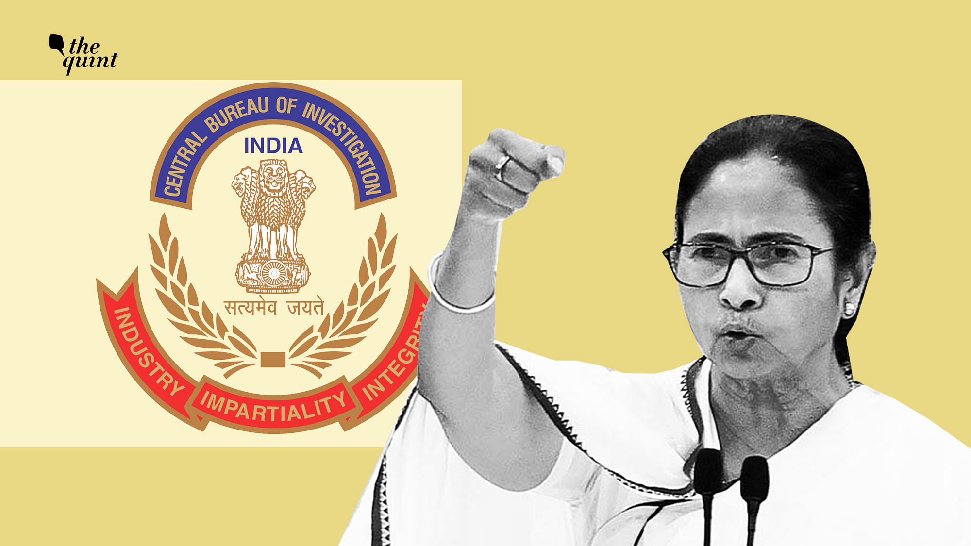 Image of Mamata Banerjee and logo of the CBI used for representational purposes.