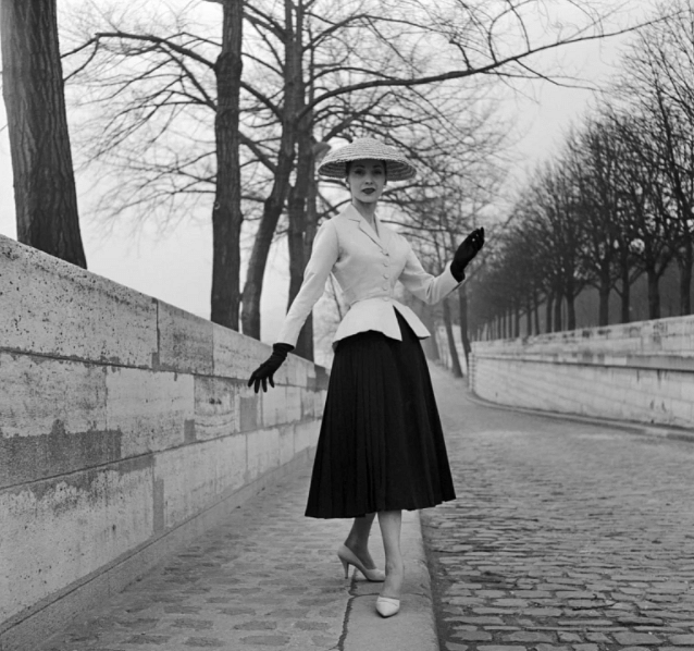 Skirt hemlines dropped in 1947 Paris, right after the war. The same can be seen today in Rome, Italy amid COVID.