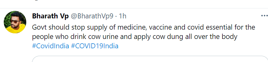 Pragya Singh Thakur, a BJP MP, recently said that consuming cow urine helped her avoid COVID-19.