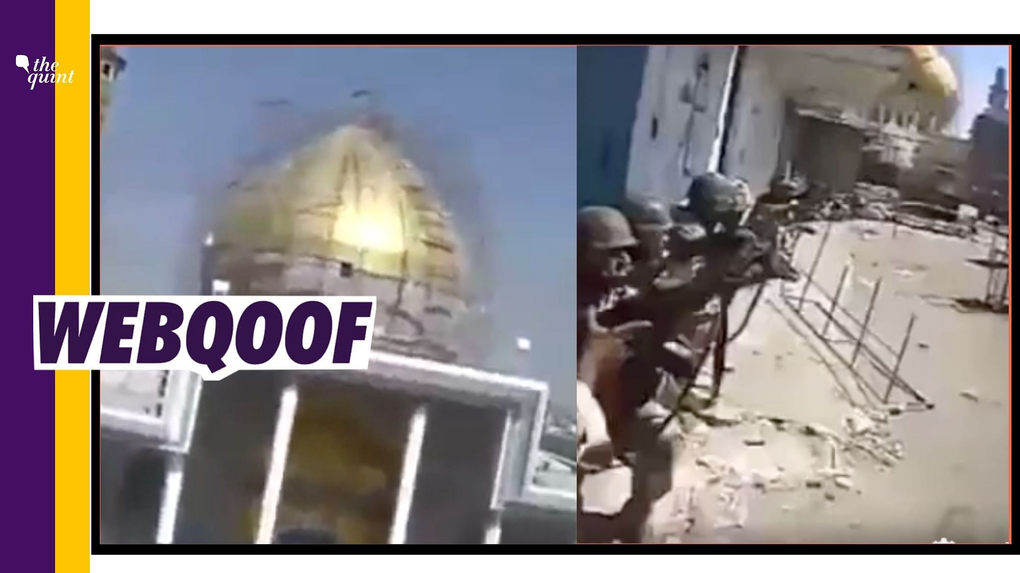 A viral video of troops carrying out an operation on a mosque complex is being shared to falsely claim that the Israeli forces have taken over the Al-Aqsa mosque in Jerusalem.