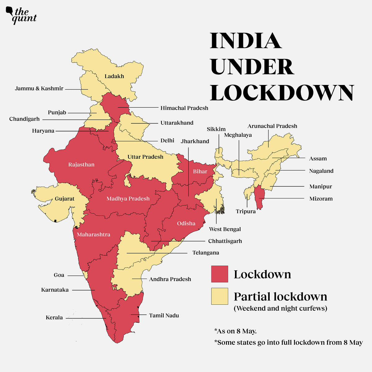 While the country has not gone into nationwide lockdown, however, many regions are under complete lockdown.