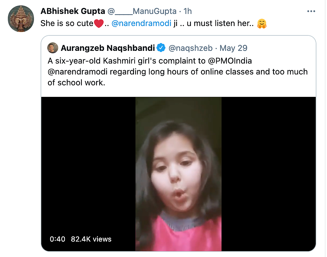 J&K Governor Responds to 6-Year-Old’s Appeal About Online Class