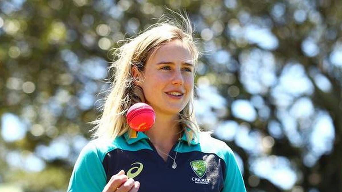 Ellyse Perry at a training session for the Australian Women’s Cricket team.&nbsp;