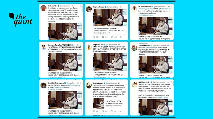 Ministers Share BJP Leader’s Oped to Claim PM is ‘Working Hard’