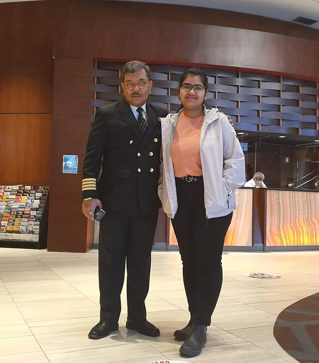 <div class="paragraphs"><p>Captain Amitesh Prasad with Sumedha. </p></div>