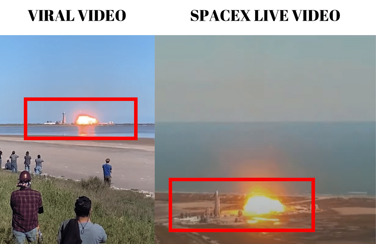 The video shows SpaceX’s Starship SN9’s high-altitude test flight which exploded after landing in February.