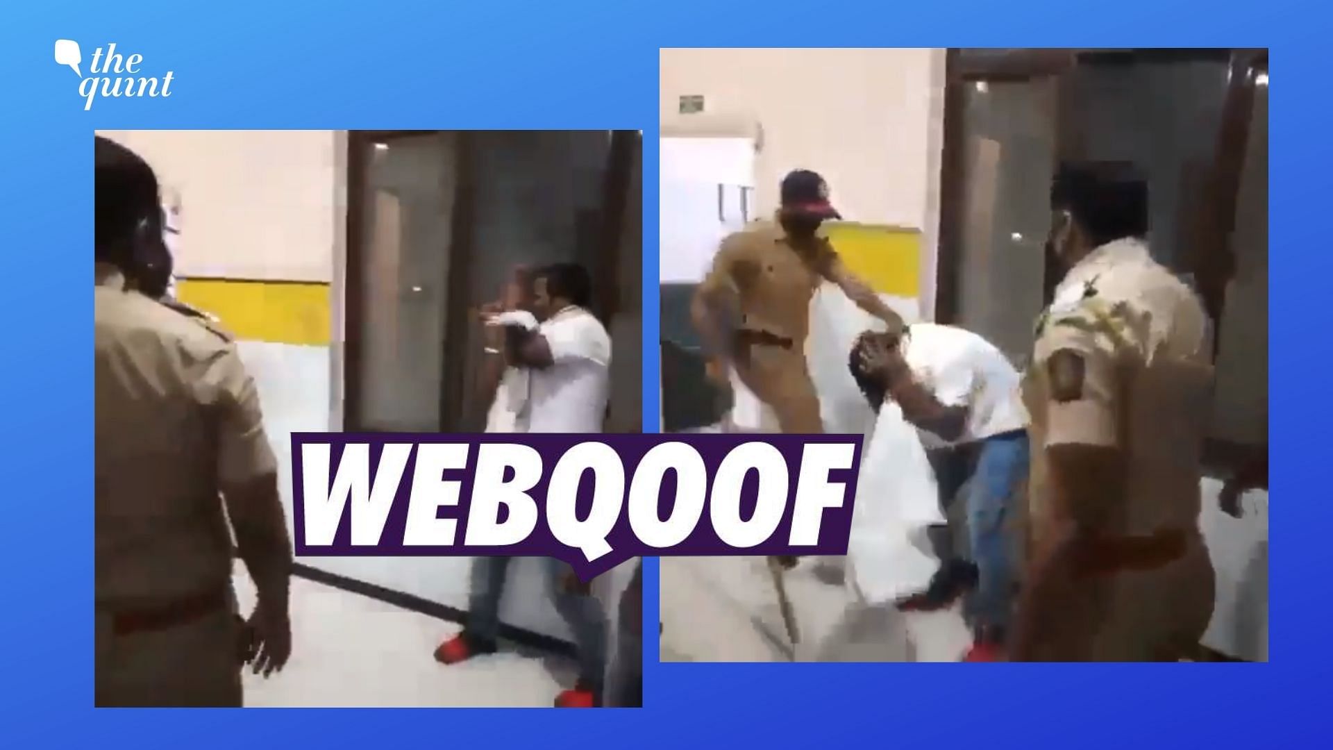 The viral video falsely claims that an ambulance driver was beat up for his misdeeds in Telangana.