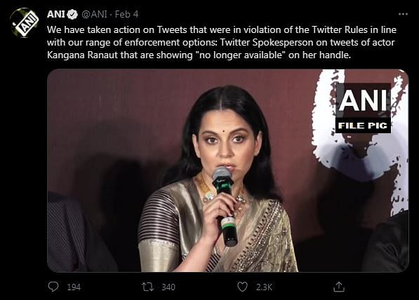 Kangana had been tweeting about the recent election results