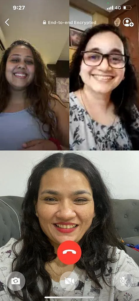 <div class="paragraphs"><p>Bhavna on a Zoom call with colleagues discussing scripts.</p></div>