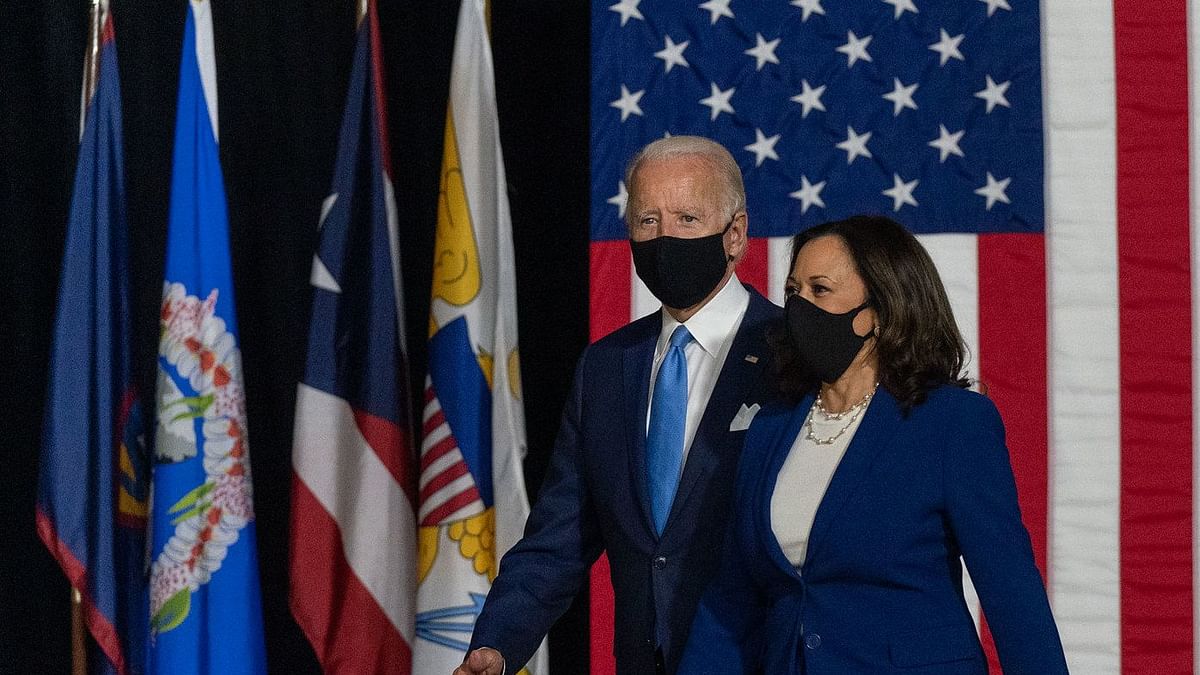 US President Joe Biden and Vice President Kamala Harris