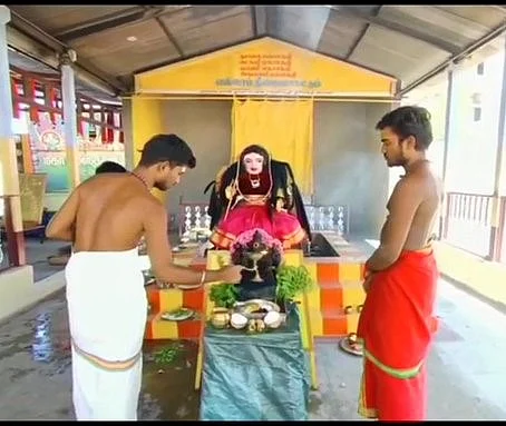 <div class="paragraphs"><p>Priests offering prayer to Corona Devi in Tamil Nadu</p></div>