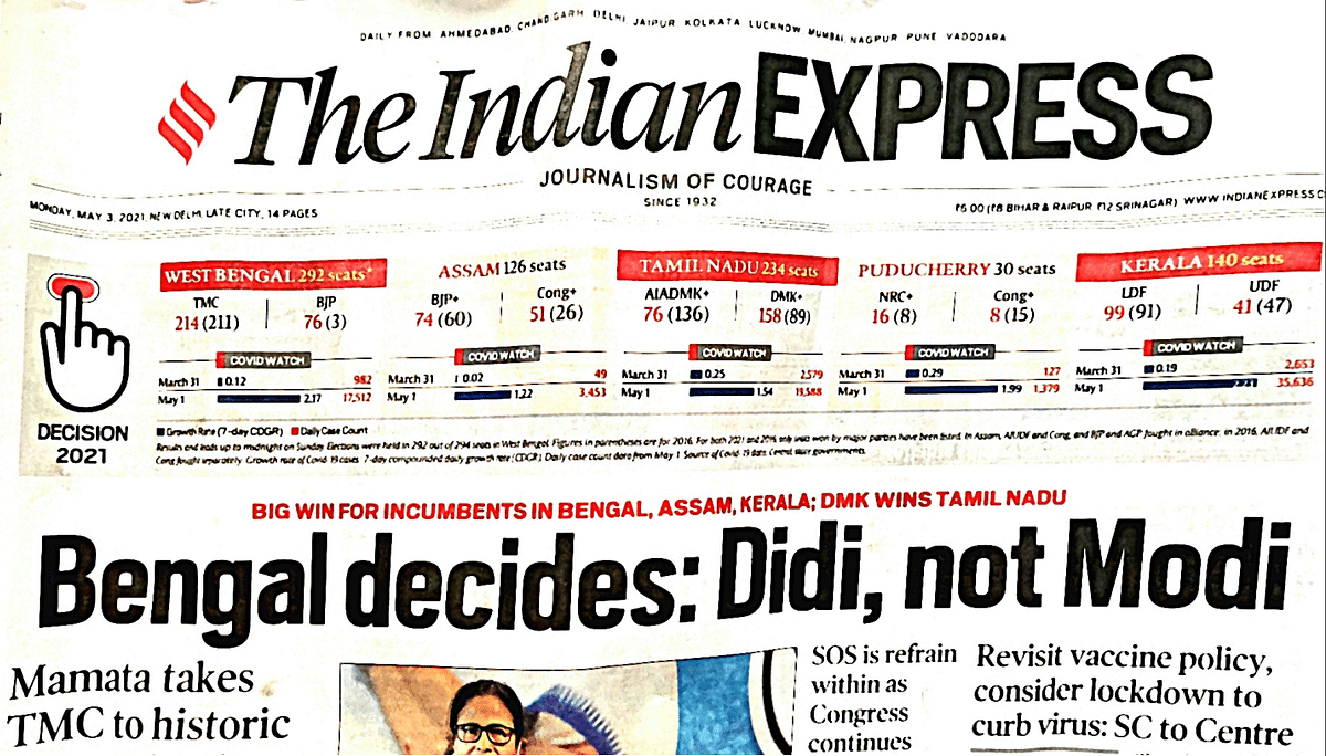 Here’s a look at the front pages of major publications the morning after Assembly Elections 2021.
