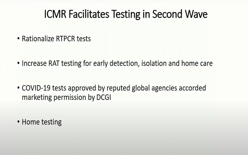 Earlier, Prime Minister Narendra Modi had advised to raise the RT-PCR tests to 70 percent of the total tests.
