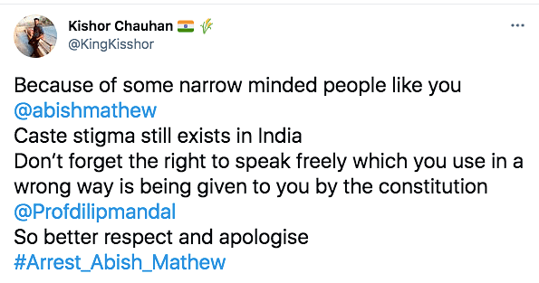 A 2012 tweet of Abish Mathew has irked social media users. 